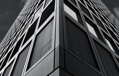 A black building
